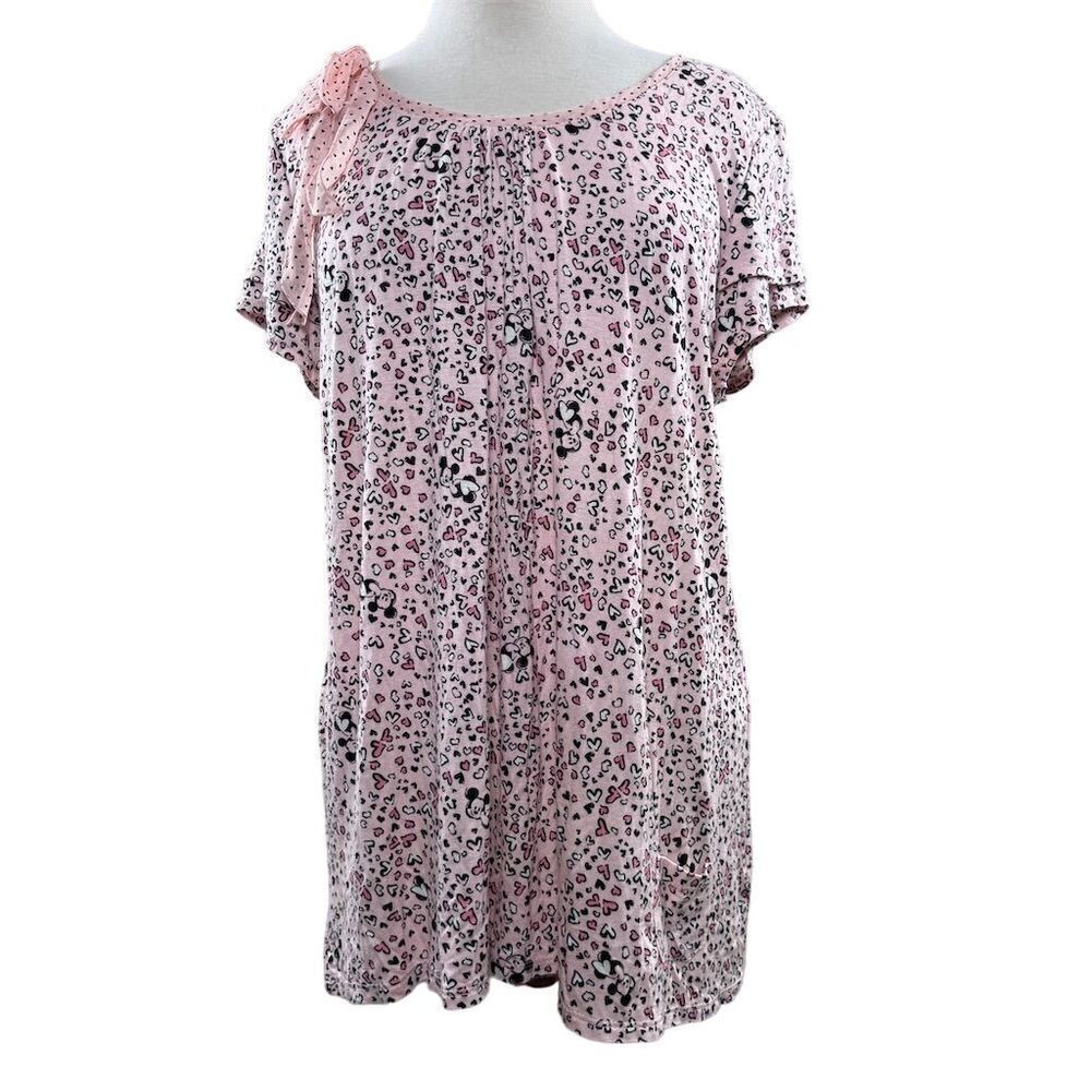 Disney Luxe Collection Women's XL Graphic Print Nightgown Multicolor